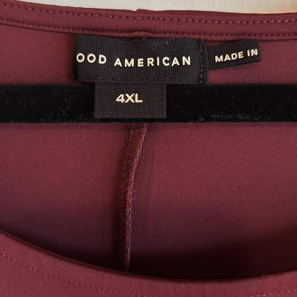 Good American, 4X nylon spandex maxi dress in Burgundy. Sleeveless back slip. - Picture 6 of 7